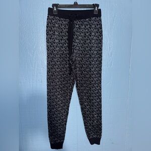 MICHAEL Michael Kors Black and Gray yaquart pants
